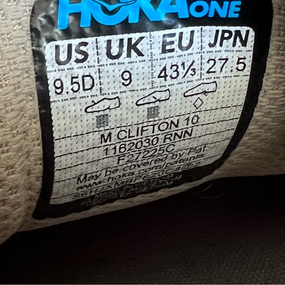 Hoka Clifton 10 Sneakers Raw Linen Stone - Picture 13 of 13